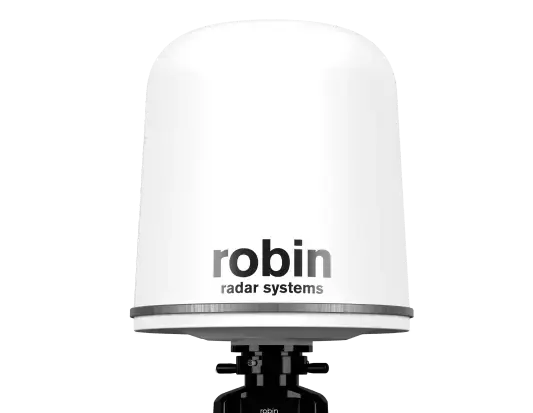 Close-up of IRIS drone detection radar
